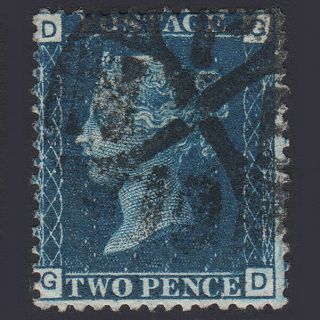 S21 Gb Qv 1869 2d Blue Plate 15 (sg46) 
