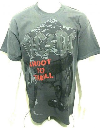 Ac/dc - Shoot To Thrill - Official T - Shirt (xl) Og 2010 Merch 42i