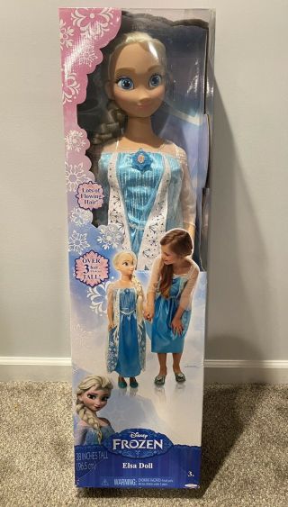 Frozen Princess Elsa Life Size 38 " Tall Frozen My Size Huge 3 Ft