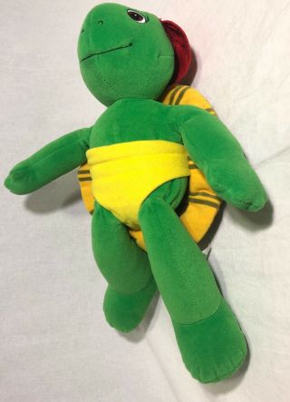 Franklin The Turtle Kid Power Talking 14” Plush Nelvana Turtle With Red Hat 2