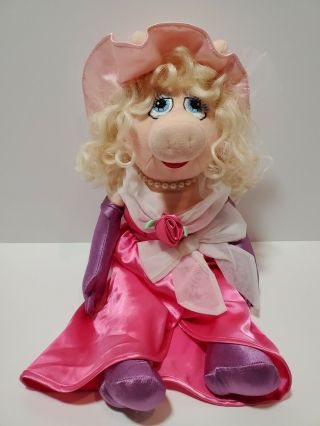 N3 Miss Piggy Muppets Eden Toys Plush Jim Henson 21 "