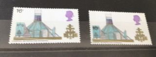 GREAT BRITAIN ERROR 1969 LIVERPOOL CATHEDRAL 1/6 VALUE VALUE SHIFT SG 801 M/MINT 3