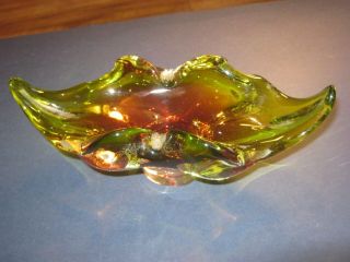 Murano Small Art Glass Ash Tray/trinket Dish.
