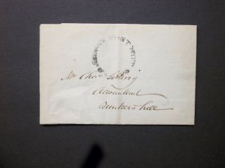 Pre - Stamp Scotland 1787 Entire Letter " E.  Penny Post Not Paid " H/s To Edinburgh