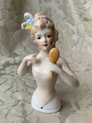 Large & Half - Doll/demi - Figurine/teepuppe/pincushion Doll/ Carl Schneider