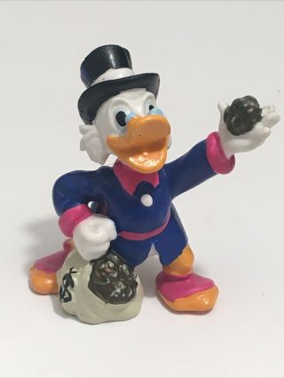 ✨ Vtg Ducktales Scrooge Mcduck Pvc Figure Disney Applause 1986 Cake Topper Euc ✨
