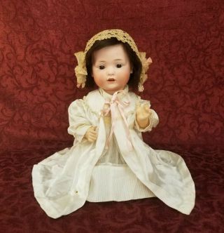 Antique German George Borgfeldt Bahr Proschild 620 Bisque 15 Inch Head Baby Doll