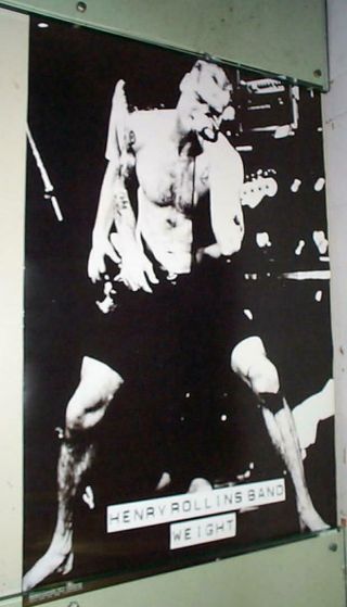 Henry Rollins Black Flag Weight Vintage Poster