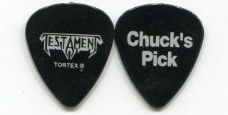 Testament 2009 Damnation Tour Guitar Pick Chuck Billy Custom Concert Stage