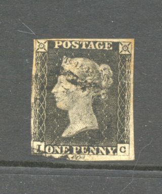 Great Britain,  Victoria,  1840,  One Penny Black Fine.