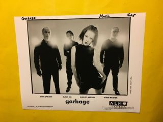 Garbage Press Photo 8x10”,  Shirley Manson,  Butch Vig,  Duke Erikson,  Almo 1998.
