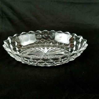 Fostoria American Clear Cube 9 " Oval Vegetable Bowl