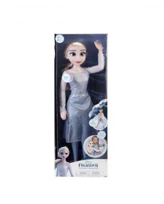 Disney Frozen 2 Ice Powers 32 " Playdate Lights & Sound My Size Doll Elsa