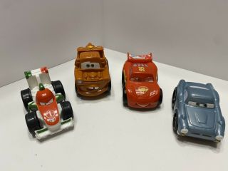 Set Of 4 Disney Pixar Cars World Grand Prix Racers