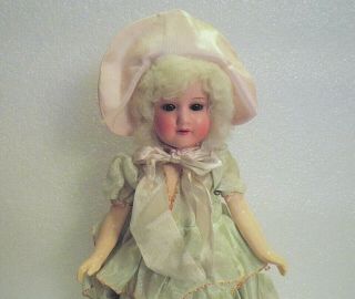 Antique Bisque Socket Head Armand Marseille Am 390 Germany 9 1/2 " Flapper Doll