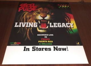 Steel Pulse Living Legacy Promo Poster Reggae In Stores Now Poster