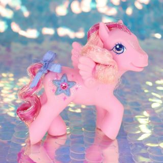 My Little Pony Hidden Treasure Pink Pegasus Purple Star Tinsel Hair G3 Mlp Bj946