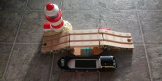 Learning Curve Thomas & Friends Wooden Railway Lighthouse Bridge With Bulstrode