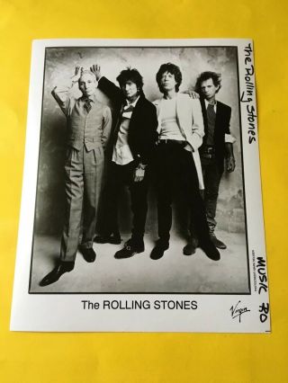 The Rolling Stones Press Photo 8x10,  Virgin Records.