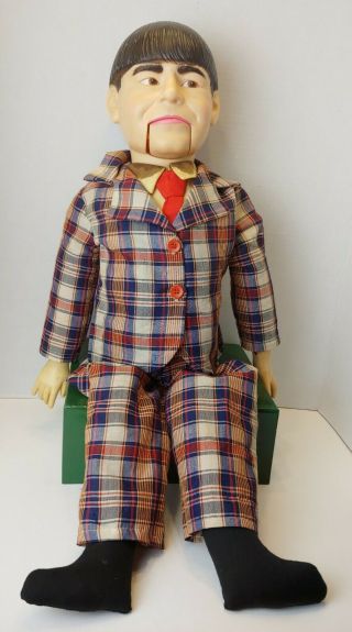 Vintage 1981 Horsman Dolls 29 " Moe Howard 3 Stooges Ventriloquist Doll Dummy