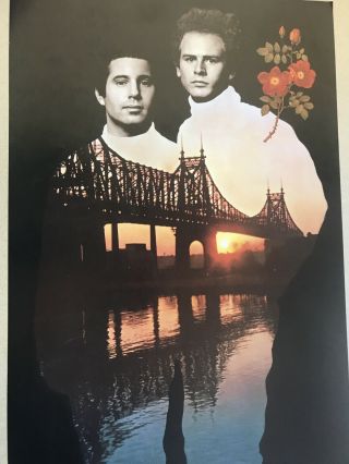 Simon & Garfunkel Vintage Wall Poster Promo Columbia 2001