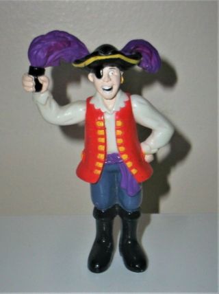 2004 Spin Master Wiggles Pvc Figures - Captain Featherword - 3 1/2 Inches - Guc