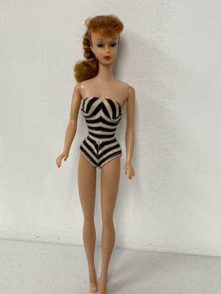 Vintage 5 Titian Ponytail Barbie With Braid
