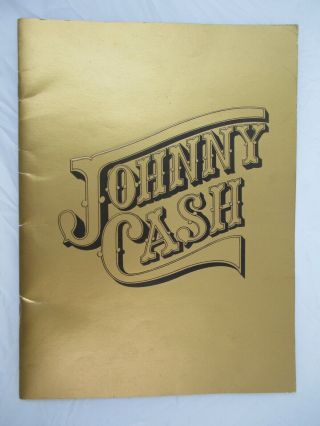 Johnny Cash 1975 Destination Victoria Station Tour Concert Program Book