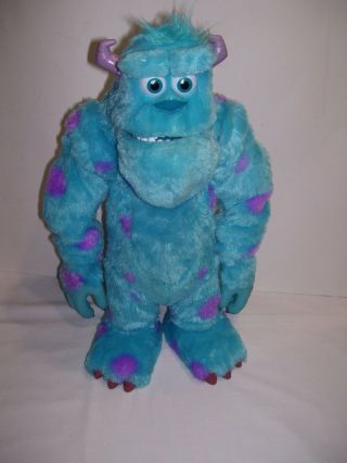 Disney Pixar Monsters Inc Sully Plush Large 15 " Animated Talking Doll Arms Move