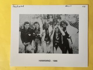 Hawkwind Press Photo 8x10”.  Dave Brock.