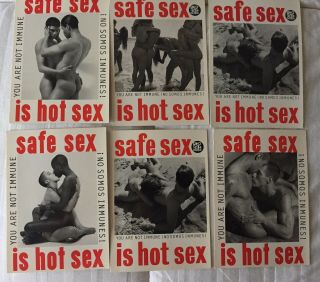 Safe Sex Is Hot Sex Series 6 Postcards Steven Meisel 1992 Red Hot And Dance