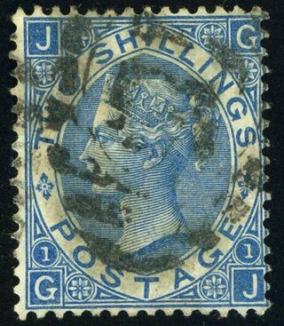 Great Britain 55 P1 Queen Victoria 2sh Postage Stamp 1867 - 1880 Gb Uk