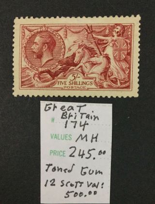 Momen: Great Britain Stamps Og H Lot 5541