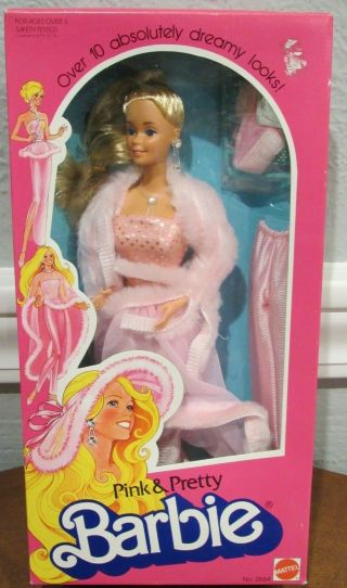Vintage 1981 Superstar Era " Pink & Pretty " Barbie Doll Mattel 3554 - Nrfb