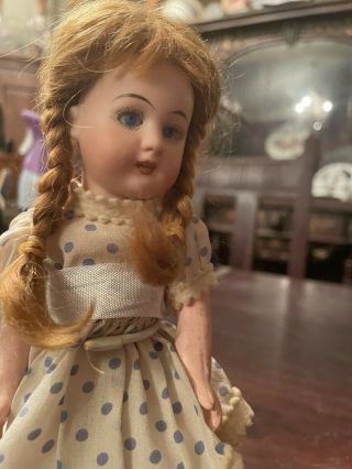 Antique Mignonette Rare Size 8 " Tall Simon & Halbig Mold 1079 Bisque Head Doll