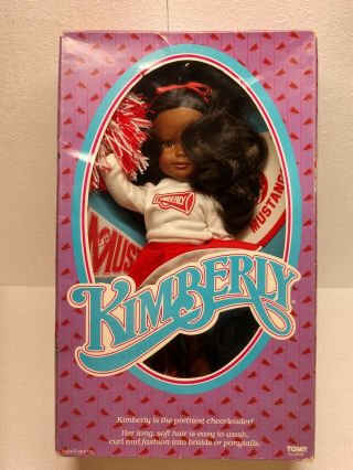 Vintage Nib 1983 African American Kimberly Doll Cheerleader By Tomy Nos 17 "