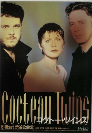 Cocteau Twins Four Calendar Cafe Concert Handbill Mini.  Handbill Jpn Promo