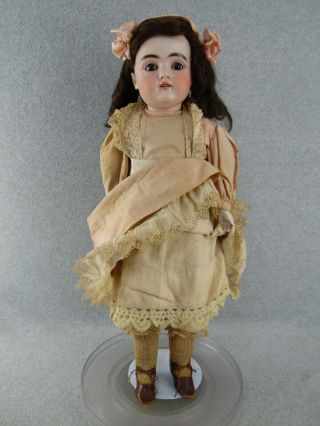 24 " Antique Bisque Shoulder Head & Kid Leather Body German Dep Kestner Doll