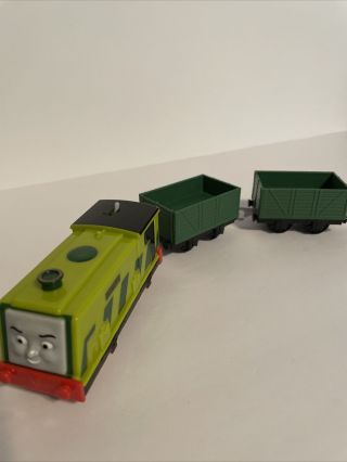 Scruff & 2 Green Boxcars Thomas & Friends Trackmaster Motorized Train