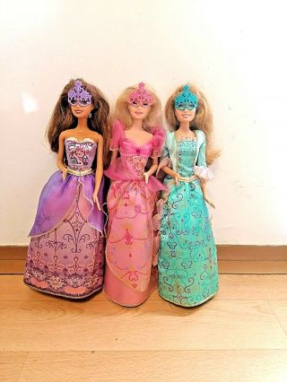 Mattel Barbie And The Three Musketeers Corinne,  Aramina,  Viveca Doll 2009 Rare
