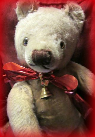 Antique Vintage Steiff Teddy Bear No Button Loved Up Missing Mohair But Sweet