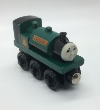 Thomas Wooden Railway Peter Sam 1999 Britt Allcroft Vintage Train Set Engine Toy