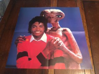 Michael Jackson E.  T.  The Extra - Terrestrial Vintage Poster