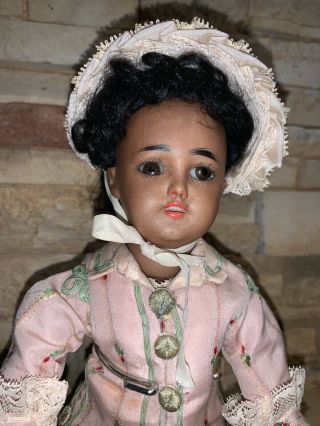 11.  5” Black Antique Simon And Halbig Bisque Head Doll Mold 1248