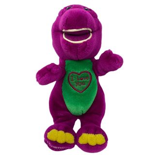Barney I Love You Talking Singing Purple Dinosaur Plush Lyons 10”