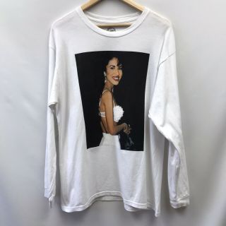 Selena Official Merchandise Mens Size Large T Shirt White Long Sleeve