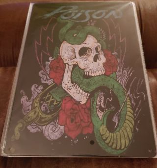 Poison Rock Band Poster Style Wall Sign Meal &