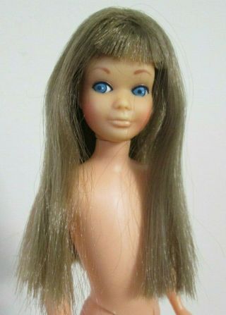 Vhtf Vintage Barbie: Re - Issue Pink Skin Straight Leg Brunette Skipper Doll