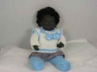 Sasha Black Baby Girl Sexed Doll 12 "