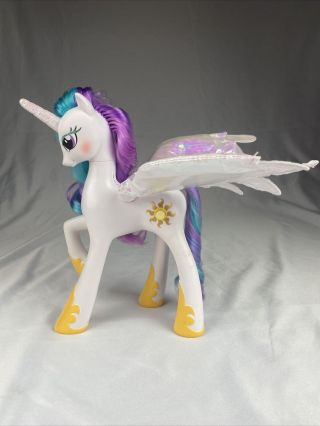 My Little Pony Talking Princess Celestia Wings Light White Unicorn